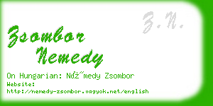 zsombor nemedy business card